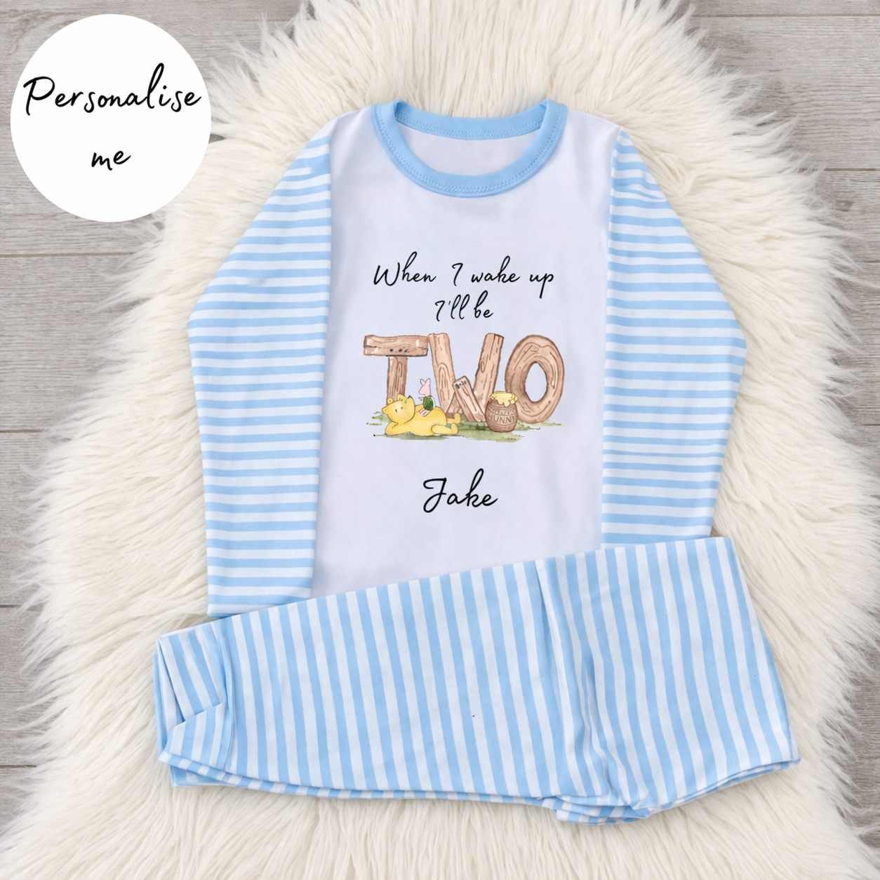 Personalised Pooh & Piglet Pyjamas