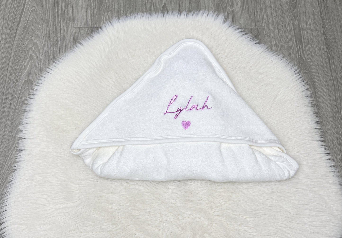 Personalised Embroidered Hooded Baby Towel