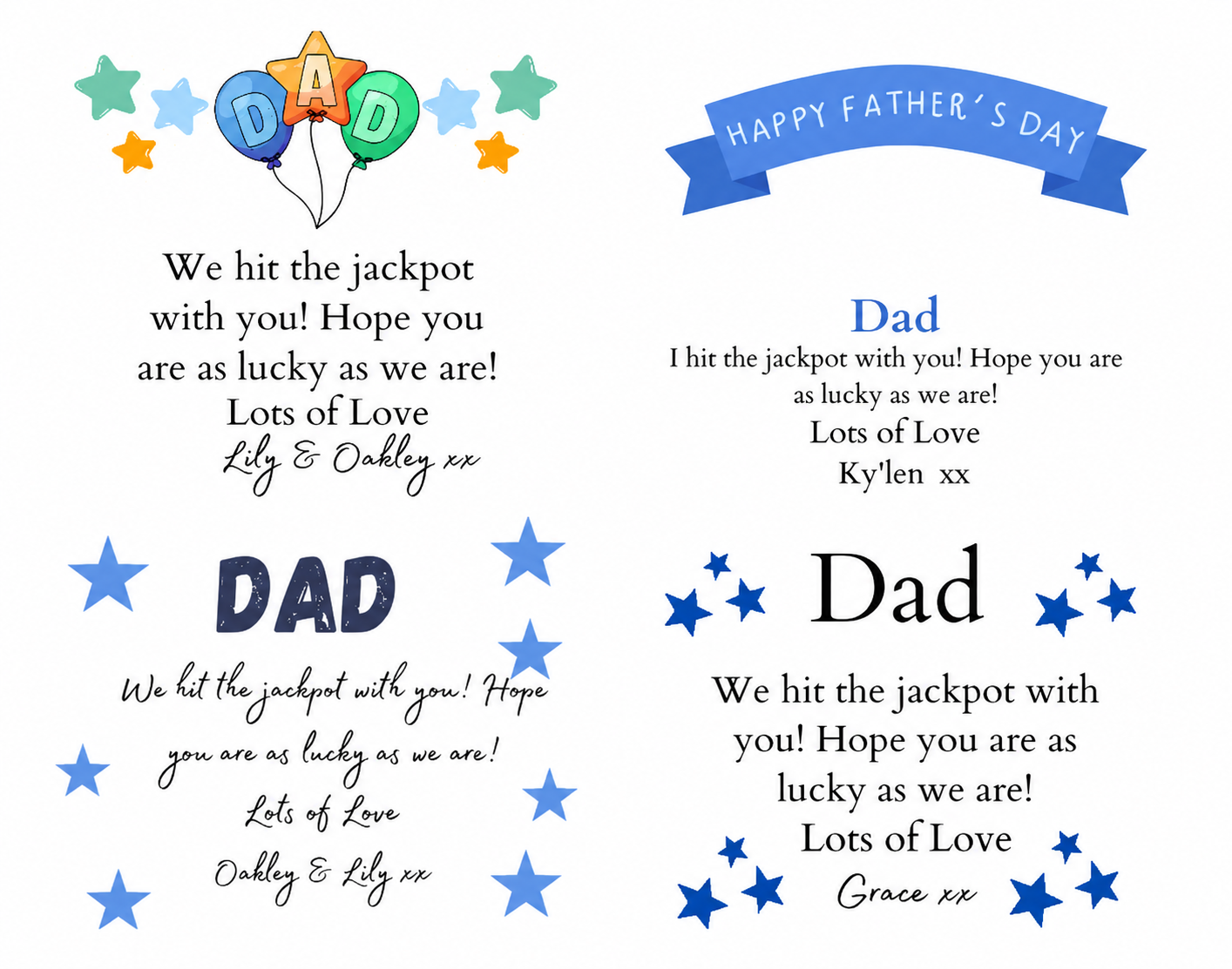 Personalised Fathers Day Scratch Card
