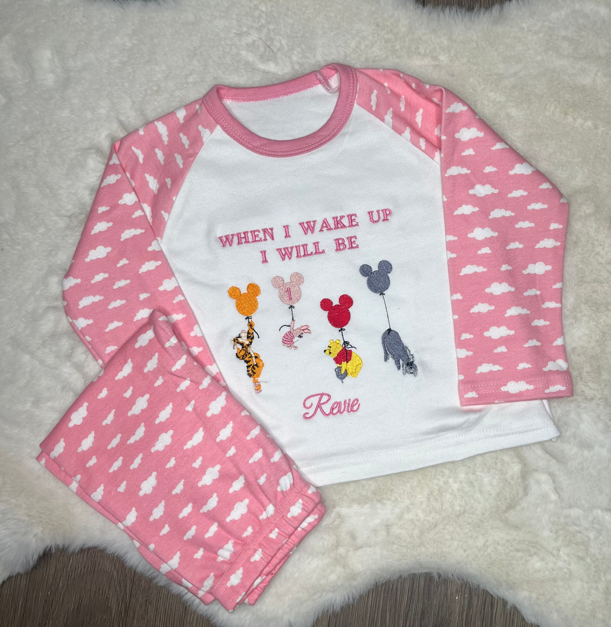 Personalised Embroidered Children’s Pyjamas alternative personalised design
