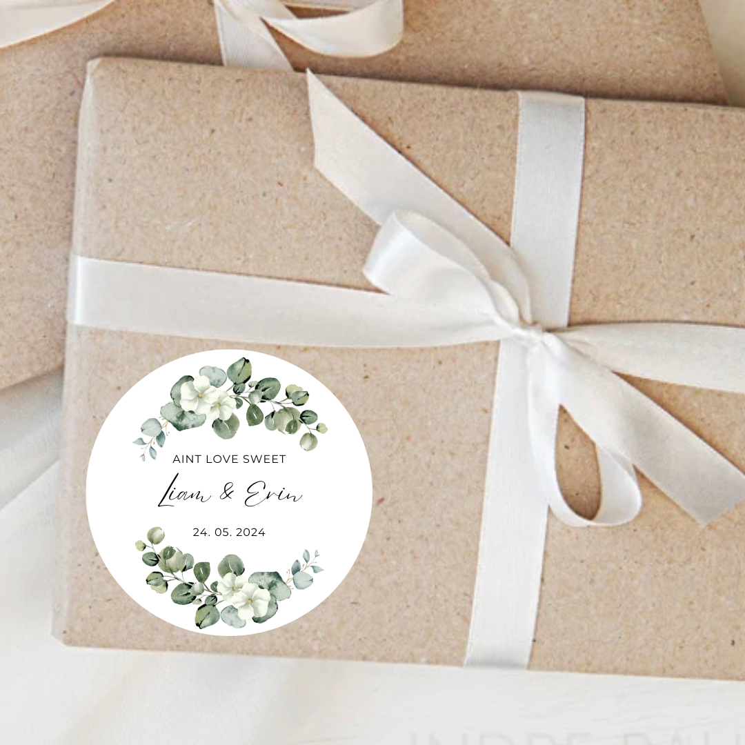 Ain't Love Sweet Wedding Stickers