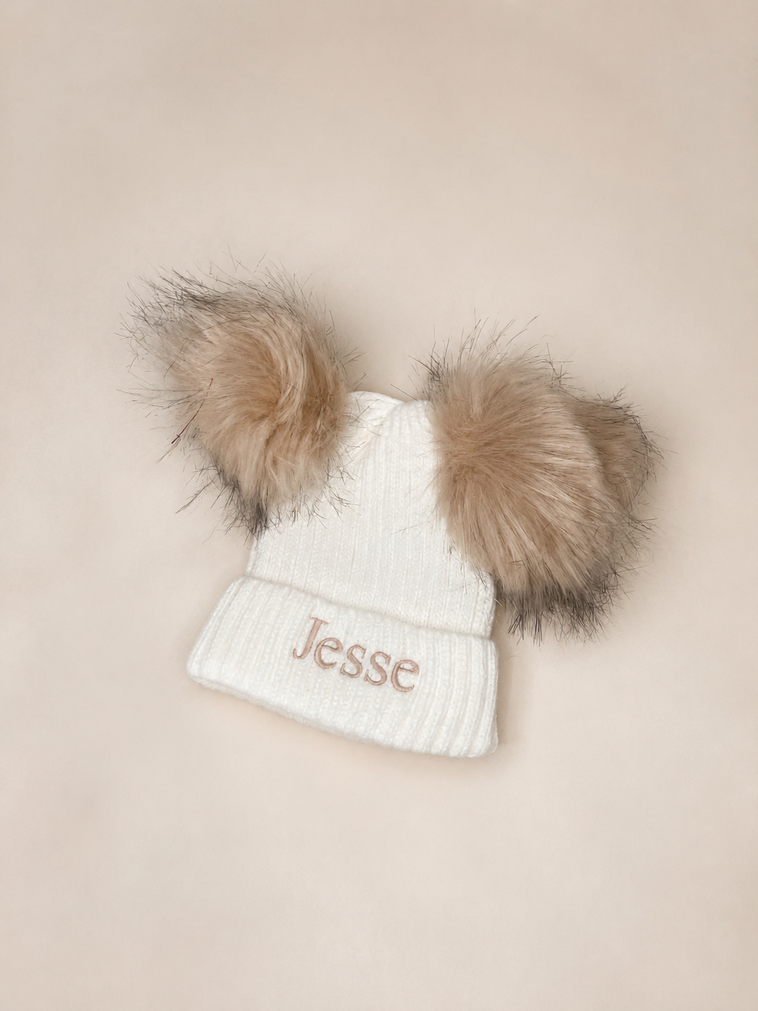 Personalised Baby pom pom hat
