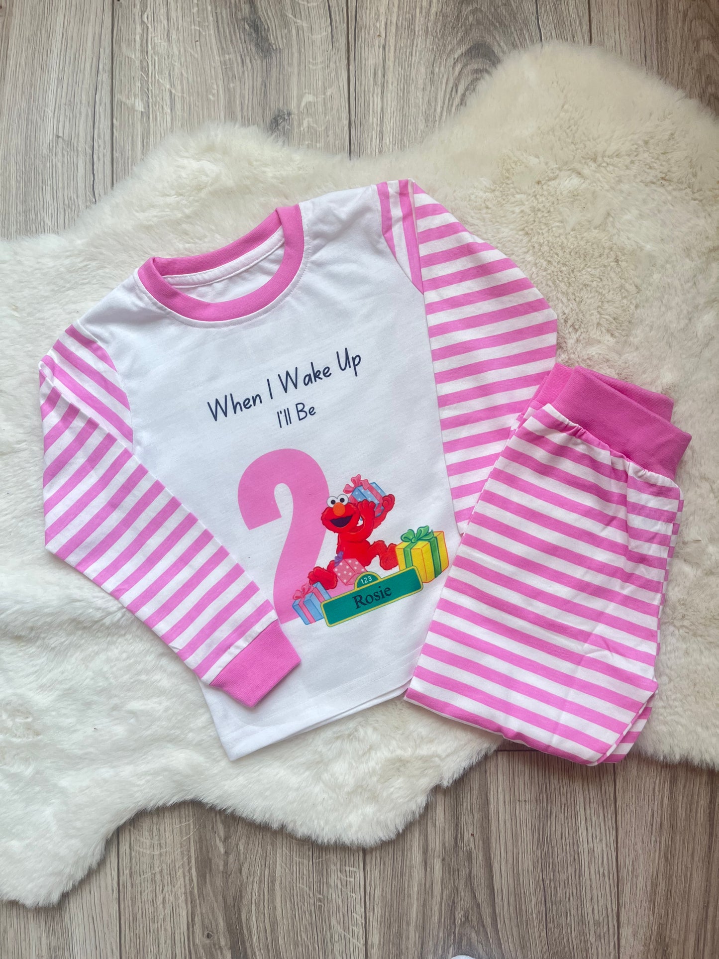 Personalised Elmo Birthday Pyjamas