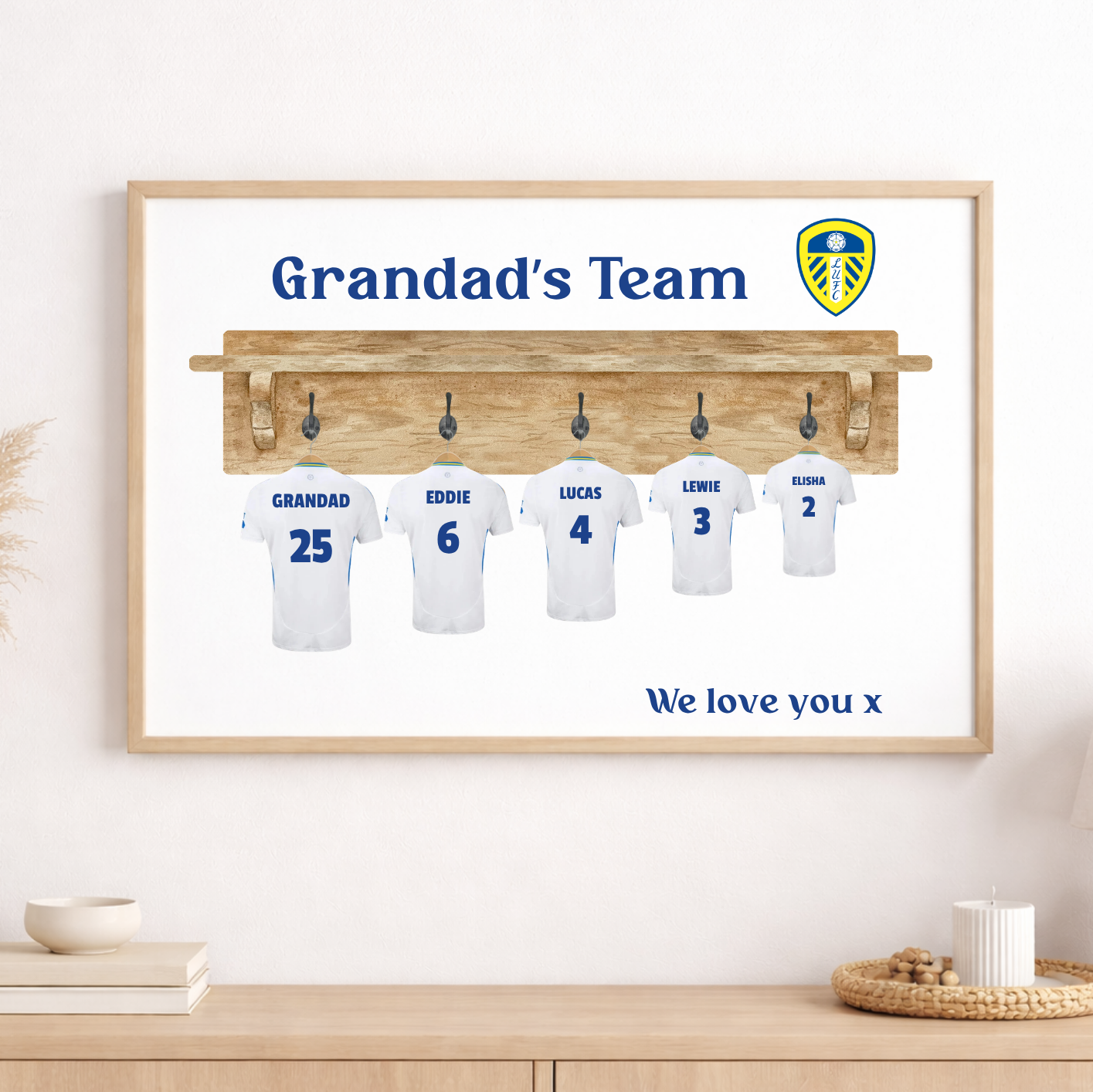 Personalised Football Shirt Family Print – product image