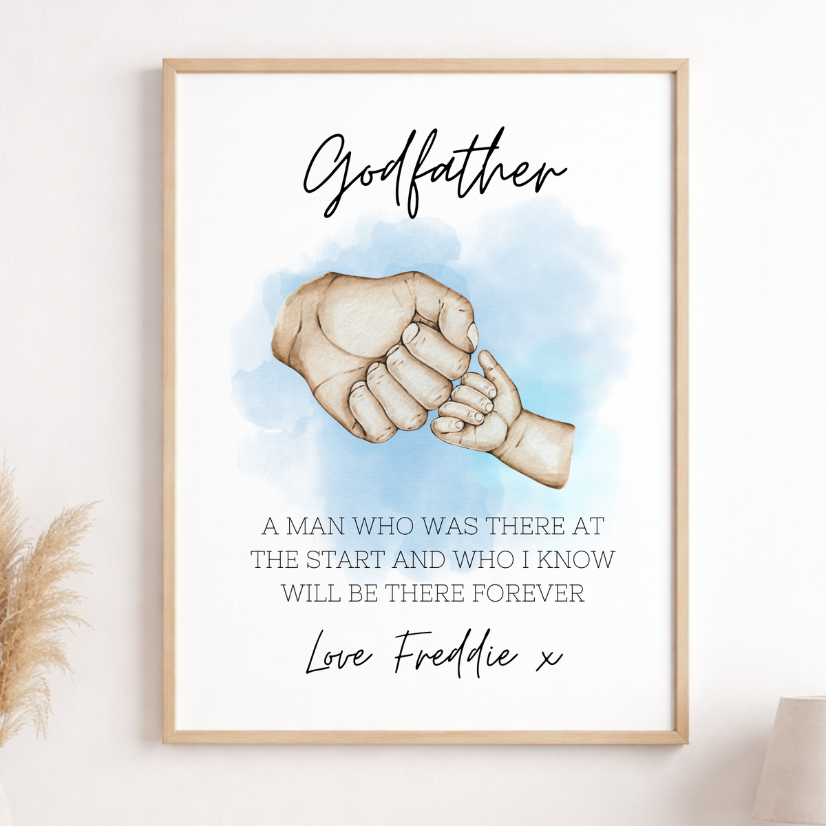 Personalised God Father Print – product image