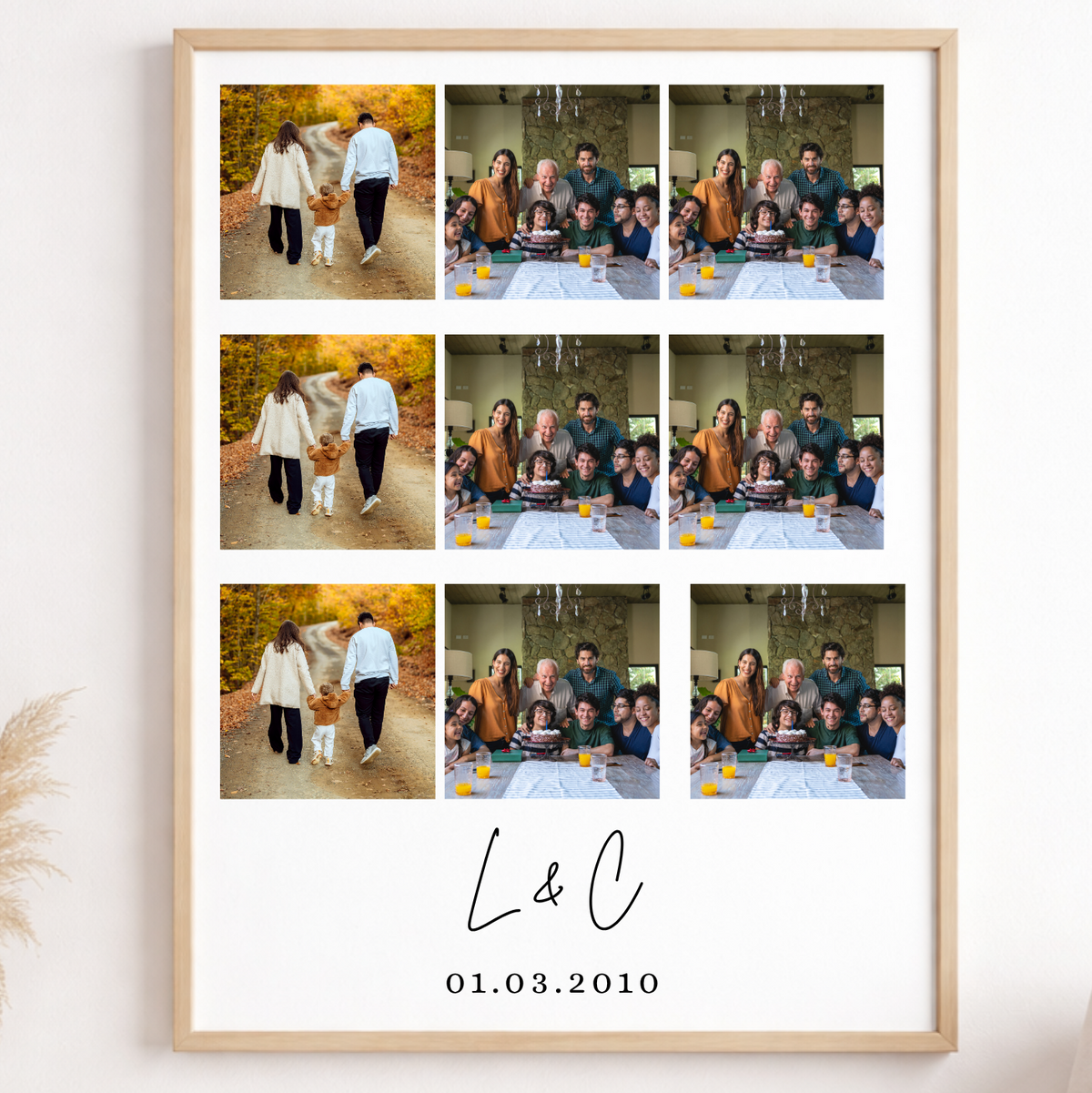Personalised Wedding Anniversary Photo Print – product image