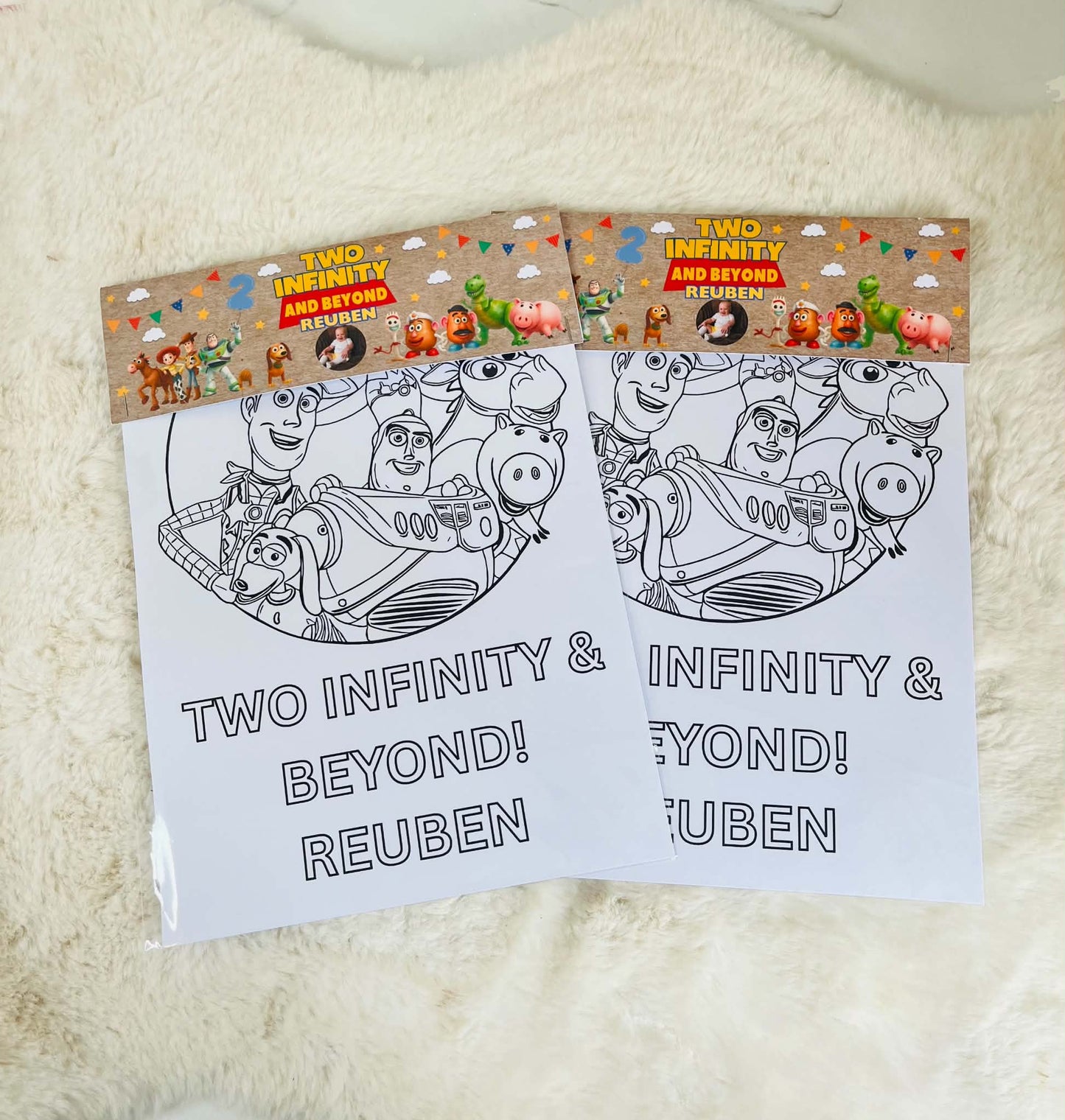 Personalised colouring sheets for kids with child's name