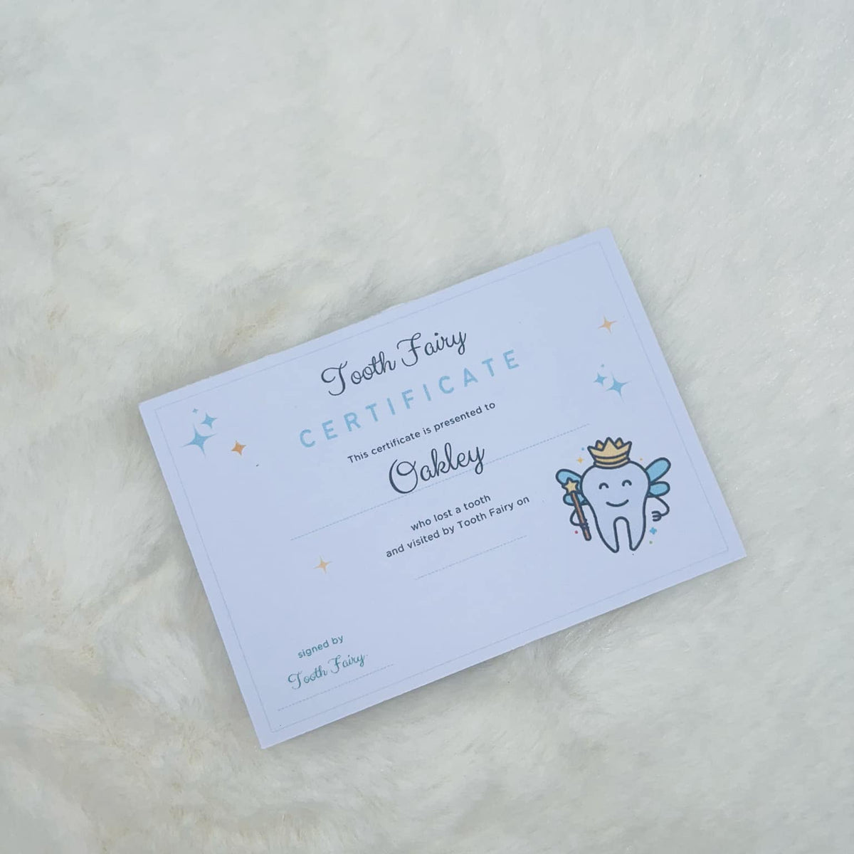 Personalised Tooth Fairy Gift Set alternative personalised design