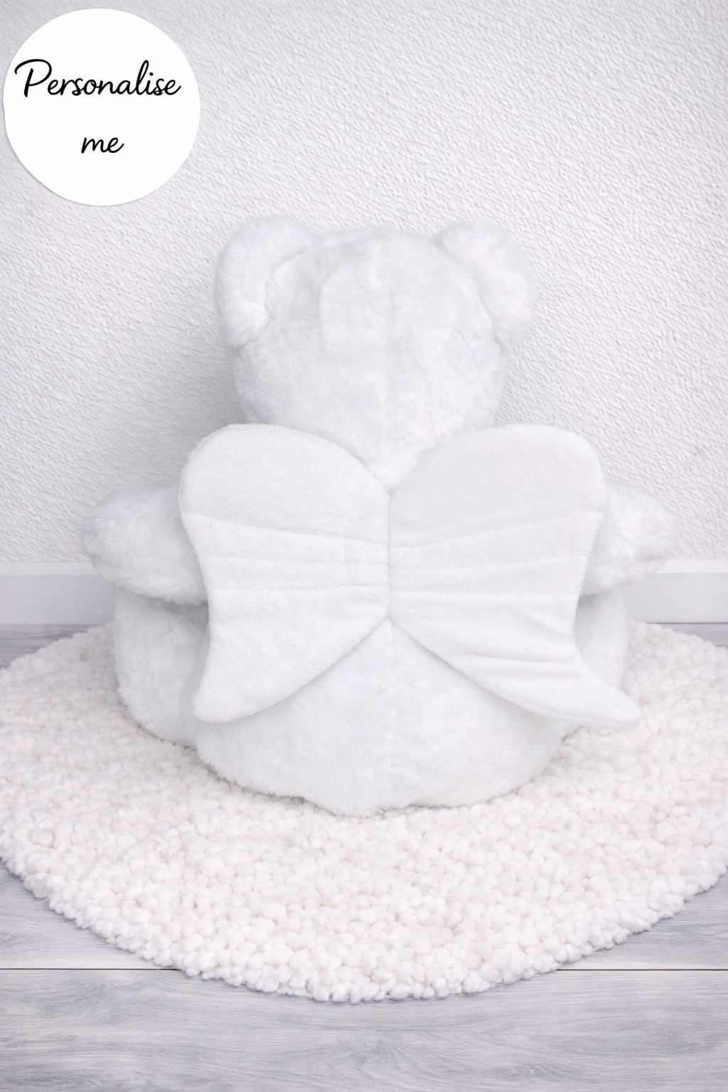 Personalised Carried for a Moment Loved For A Life Time Angel Bear Teddy