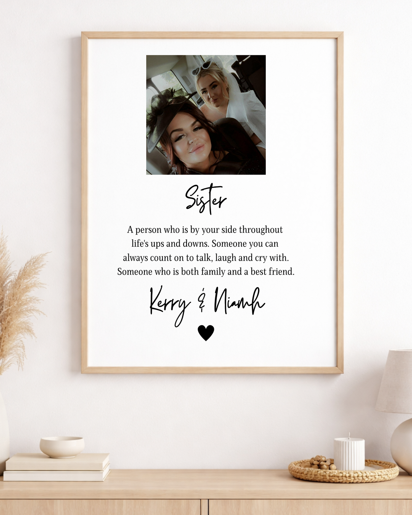Personalised Sister Forever Print
