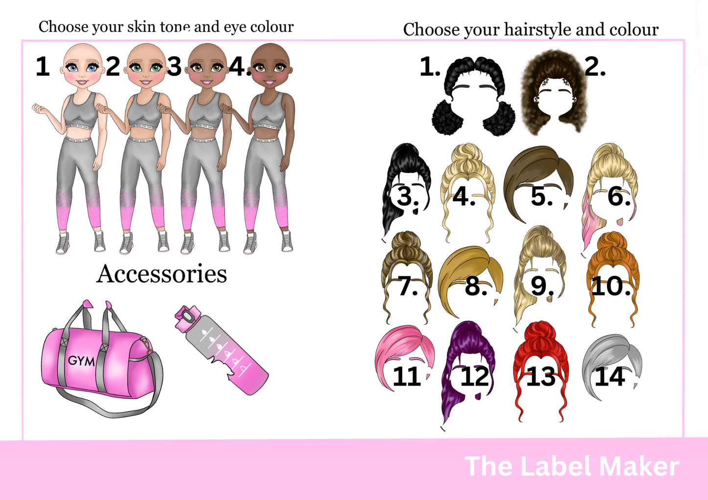 Personalised Gym Doll Water Bottle
