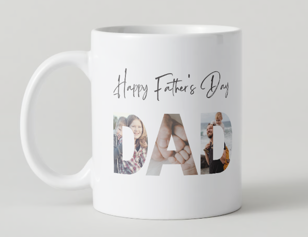 Happy Fathers Dad Photo Mug