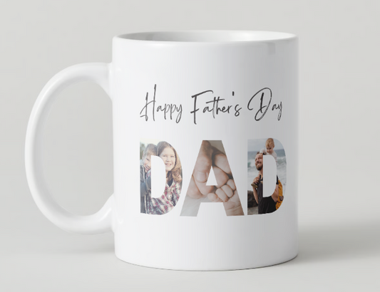 Happy Fathers Dad Photo Mug