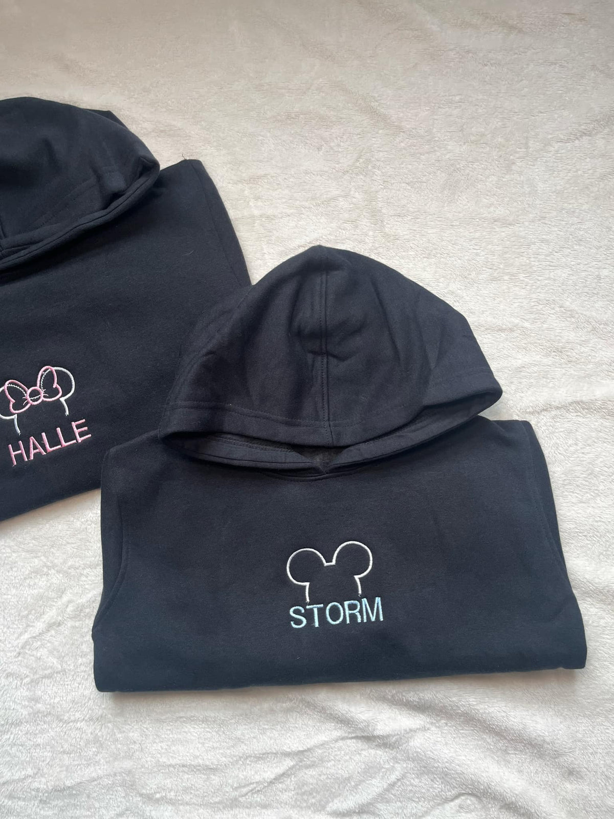Personalised Embroidery Disney Hooded Jumpers alternative personalised design