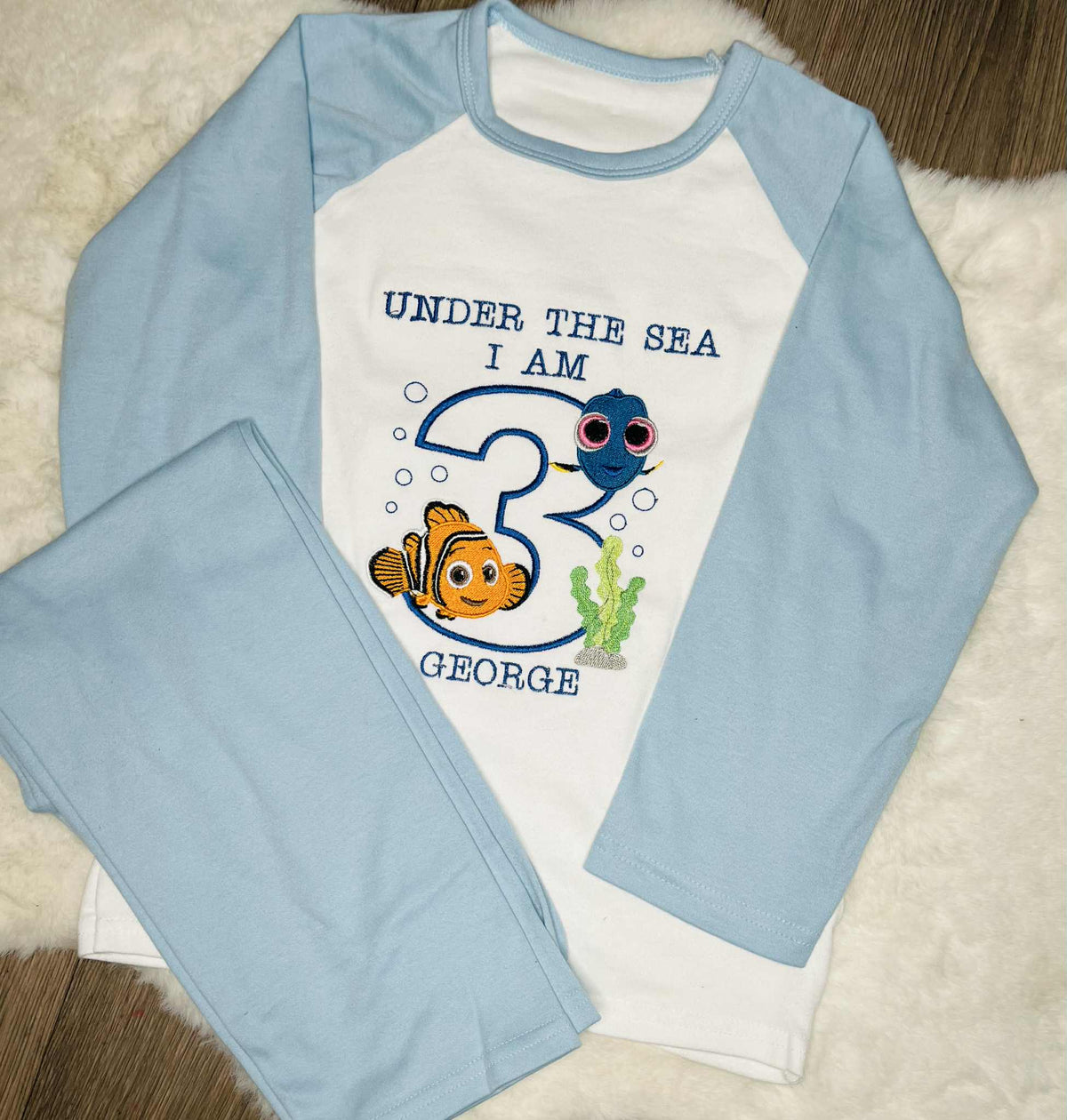 Personalised Embroidered Children’s Pyjamas alternative personalised design