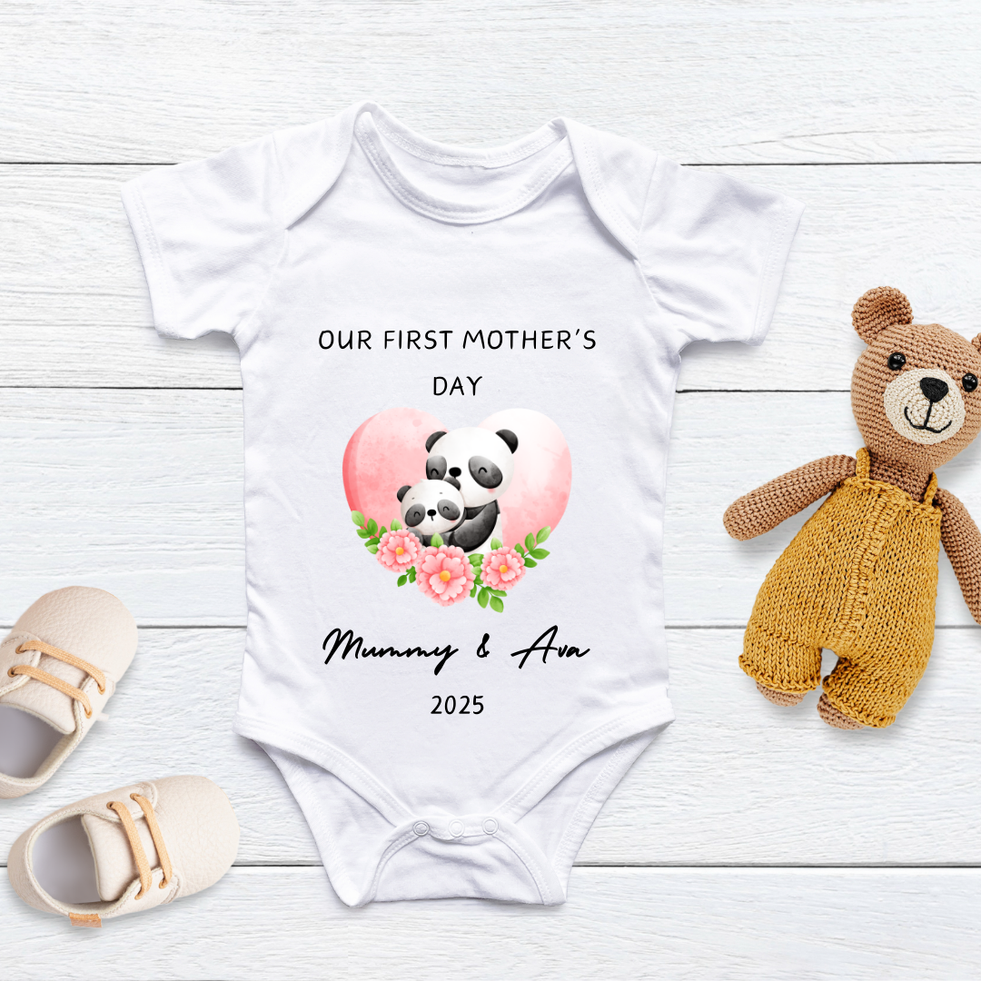 Our First Mothers Day Panda Vest