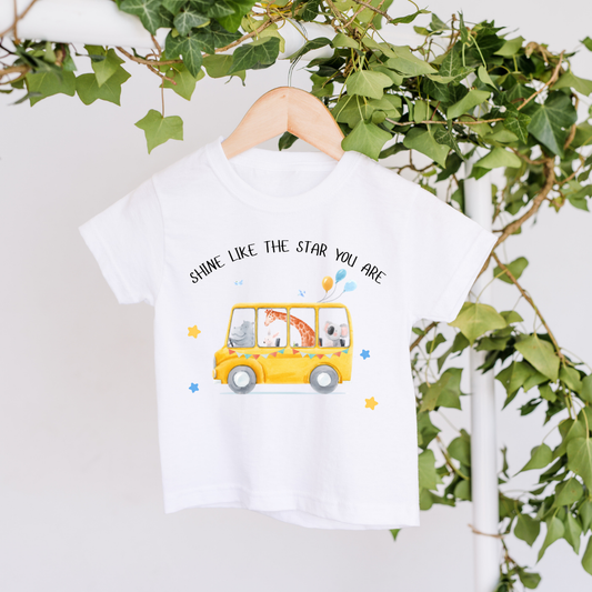 Personalised Shine Like The Star You Are School Tshirts