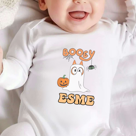 Personalised Booey Halloween Sleepsuit