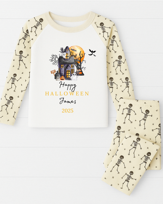 Personalised Happy Halloween Spooky Season Pyjamas