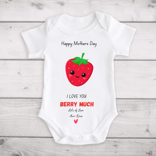 I Love You Berry Much Mothers Day Vest