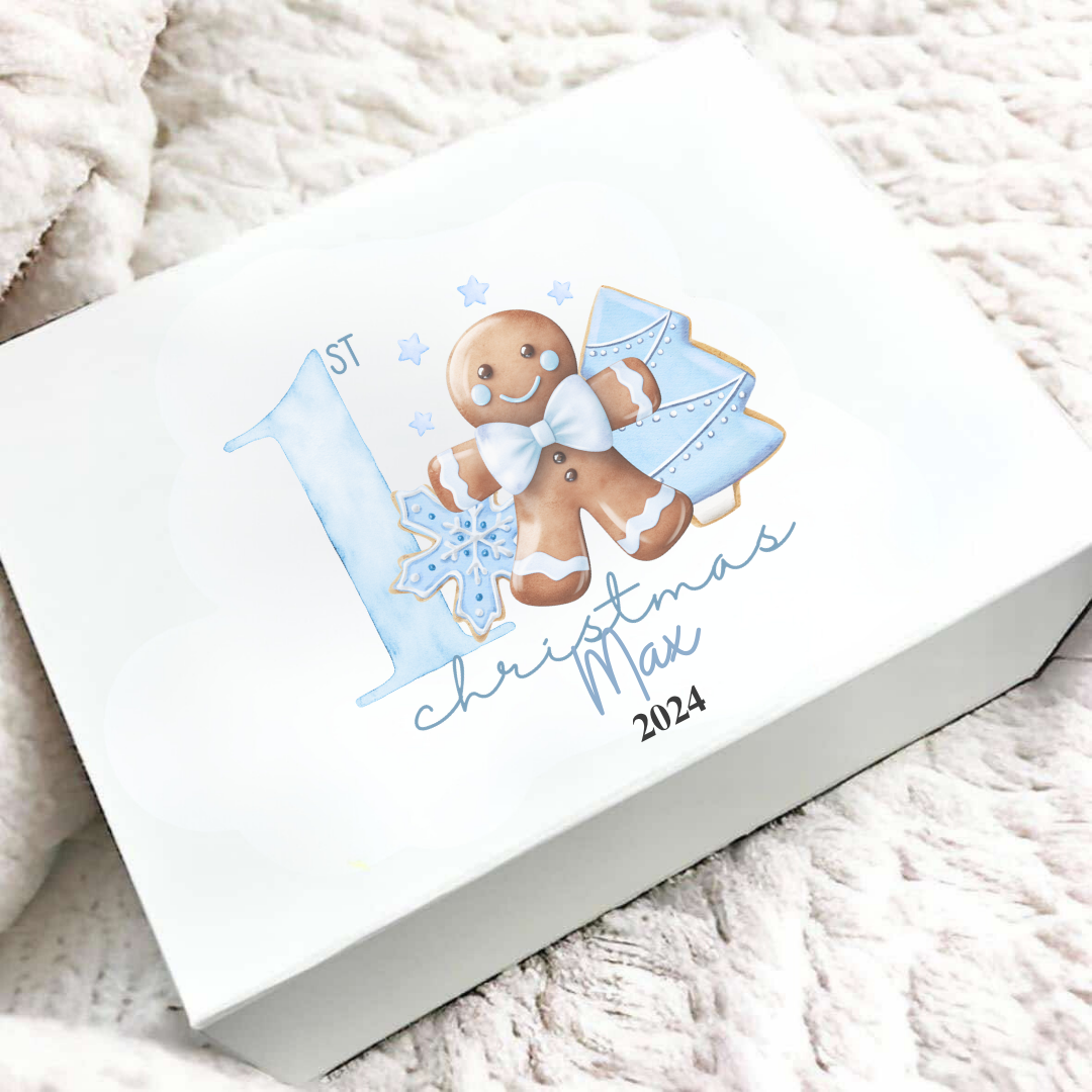 Personalised Gingerbread My 1st Christmas Eve Box