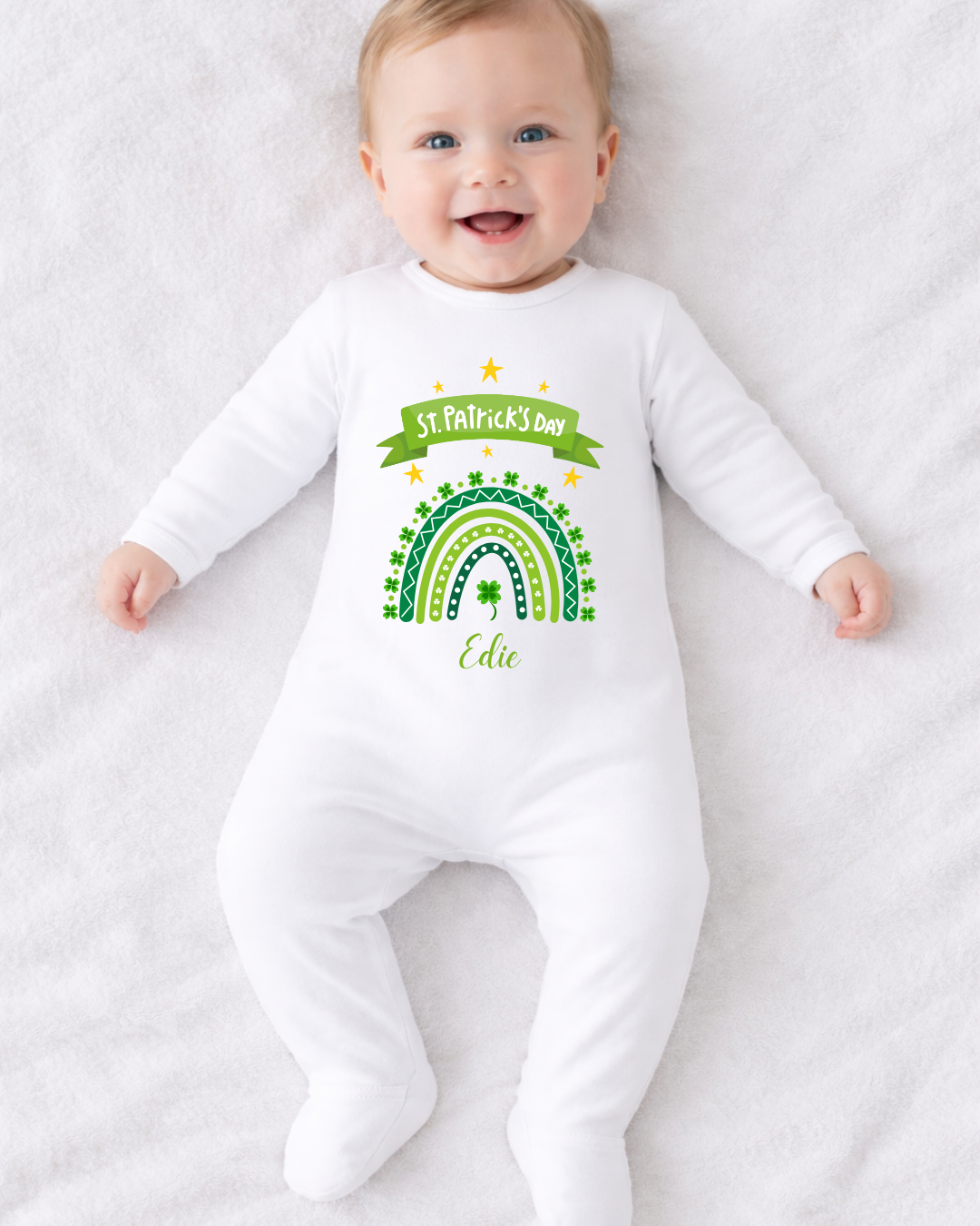 Personalised St Patrick’s Day T-shirt & Sleepsuit