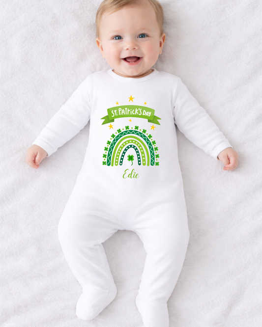 Personalised St Patrick’s Day T-shirt & Sleepsuit