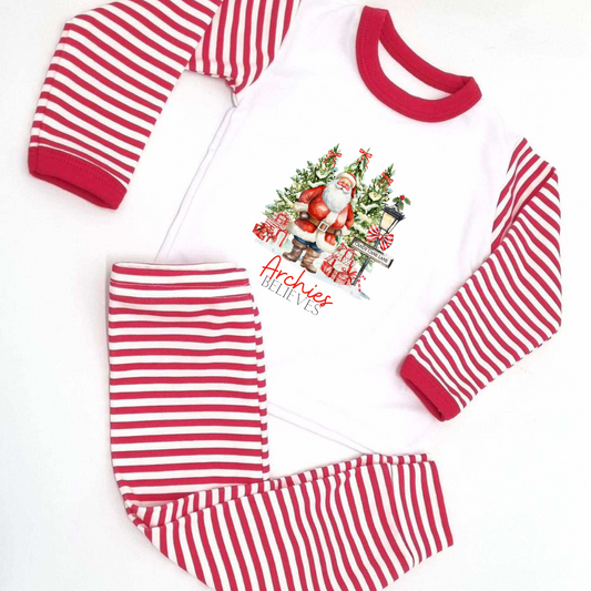 Personalised I believe Christmas Pyjamas