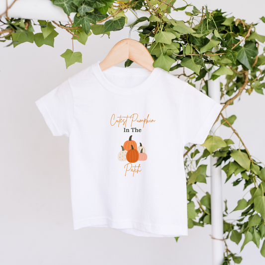 Personalised Cutest Pumpkin In The Patch T-shirt