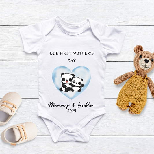 Our First Mothers Day Heart Sleepsuit