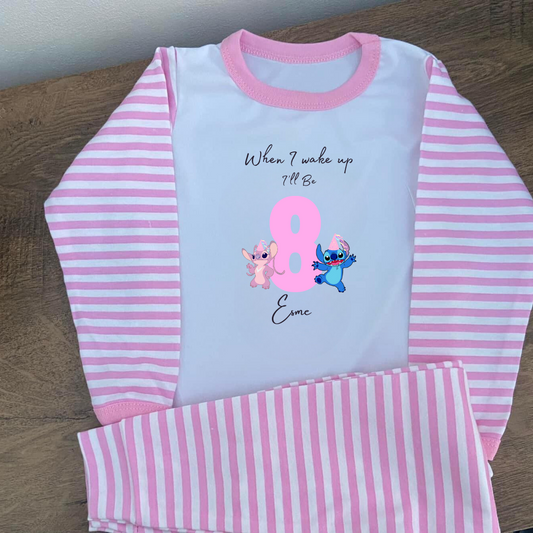 Personalised Stitch Themed Pyjamas