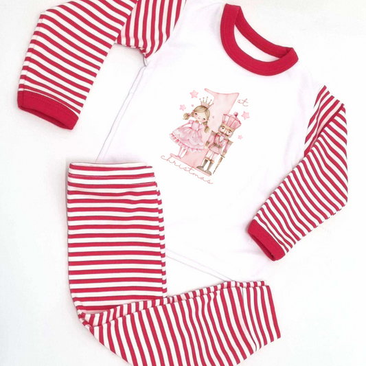 Personalised My 1st Christmas Pink Nutcracker Pyjamas
