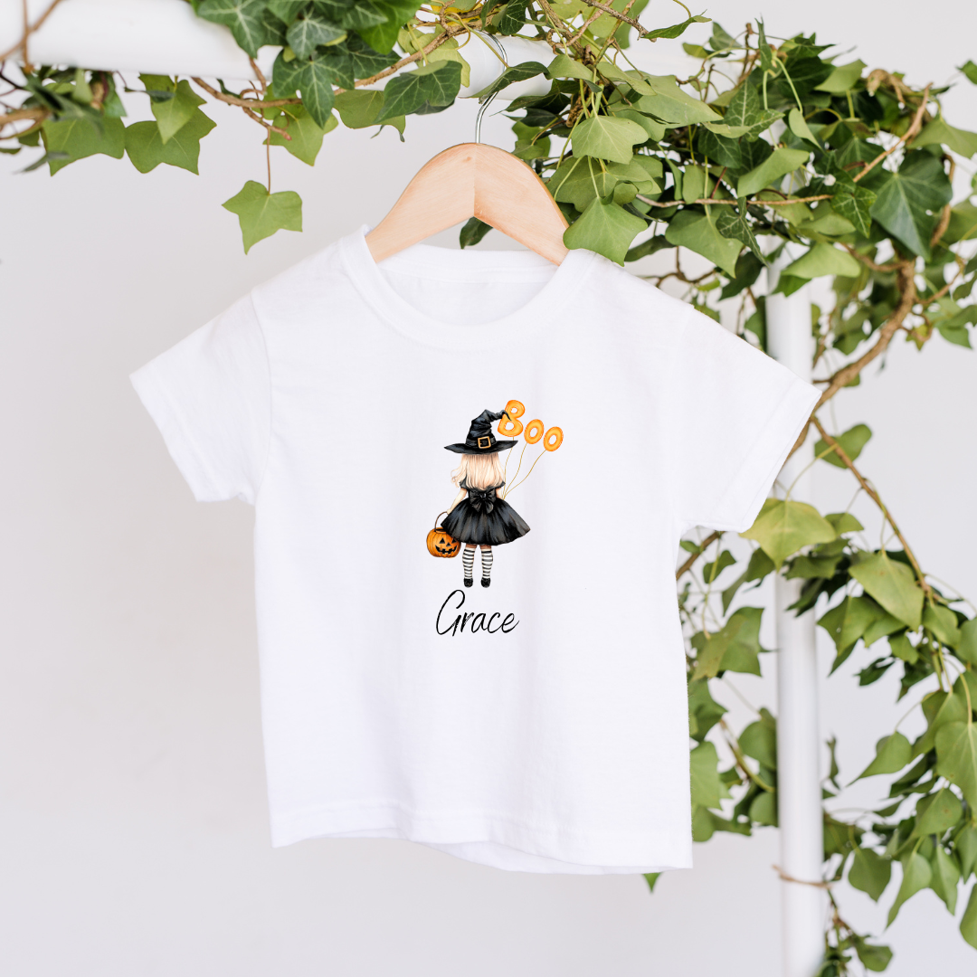Personalised Little Witch Children's T-shirt