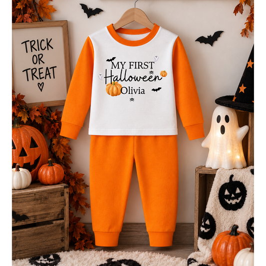 Personalised My First Halloween pyjamas for babies