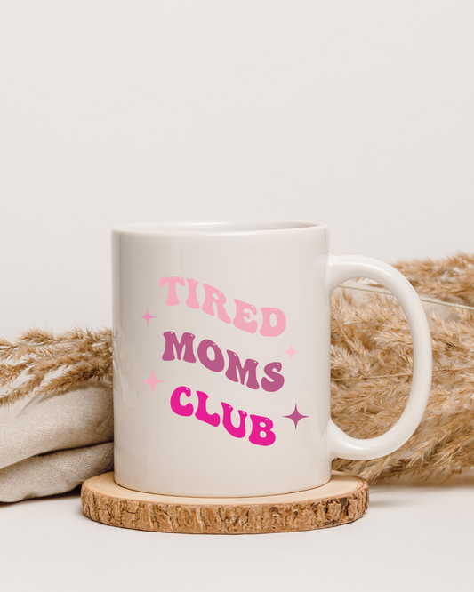 Personalised Tired Mum Club Mug