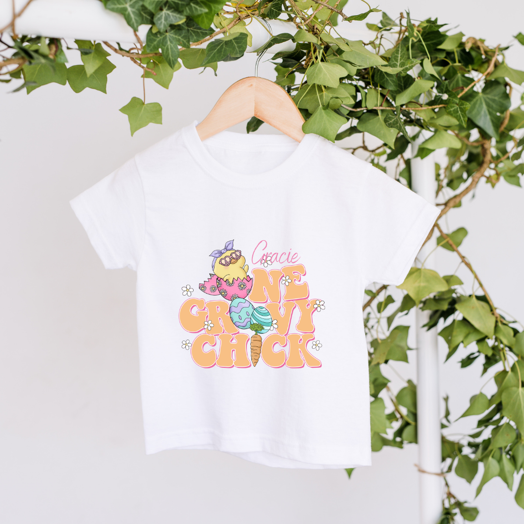 One Groovy Chick Personalised T-shirt