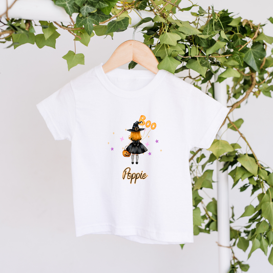 Personalised Little Witch Children's T-shirt