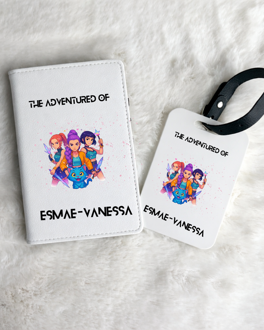 Personalised Kpop Passport Holder & Luggage Tag Set