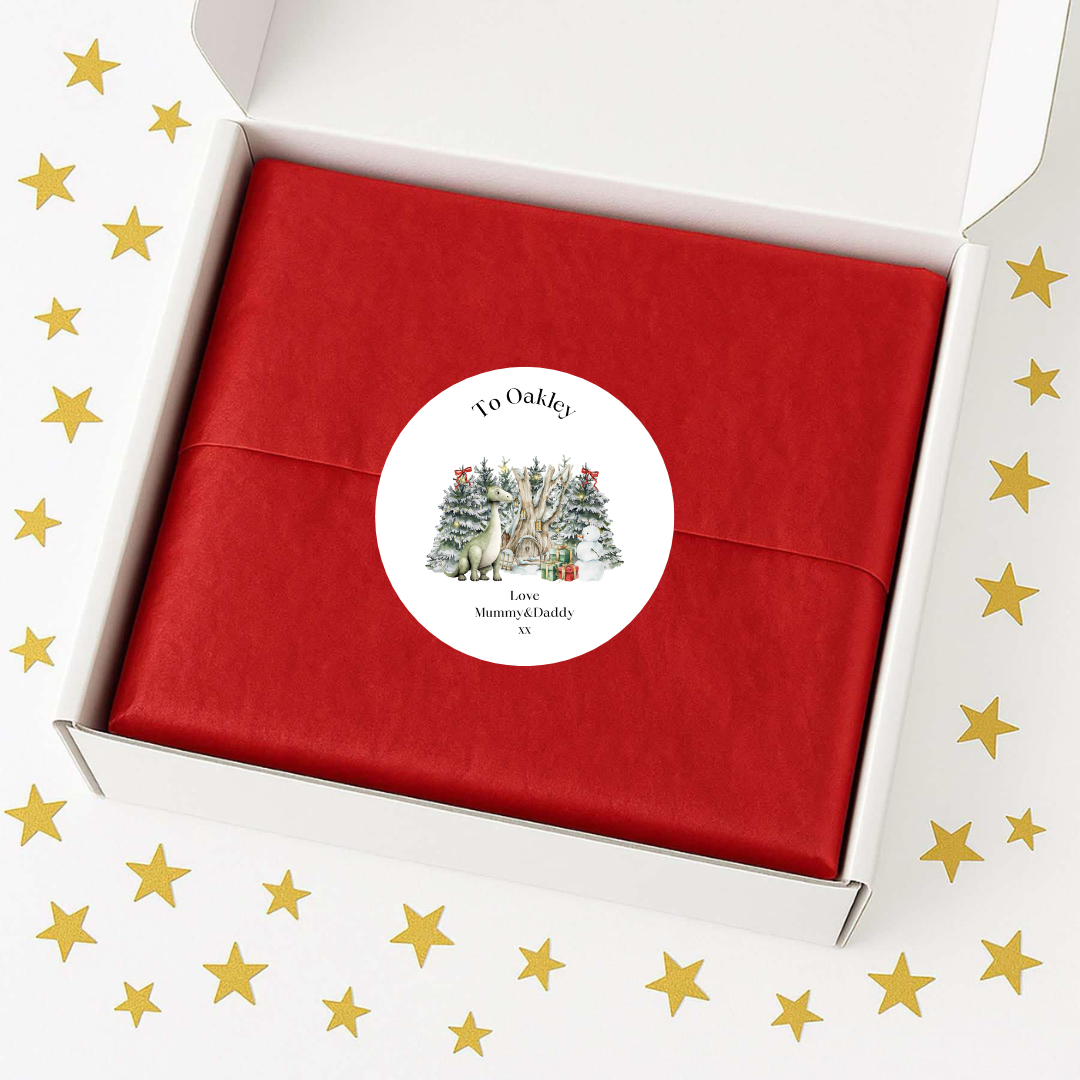 Personalised Little Dinosaurs Gift Labels