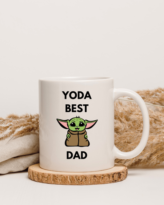 Personalised Fathers Day Yoda Best Dad Mug