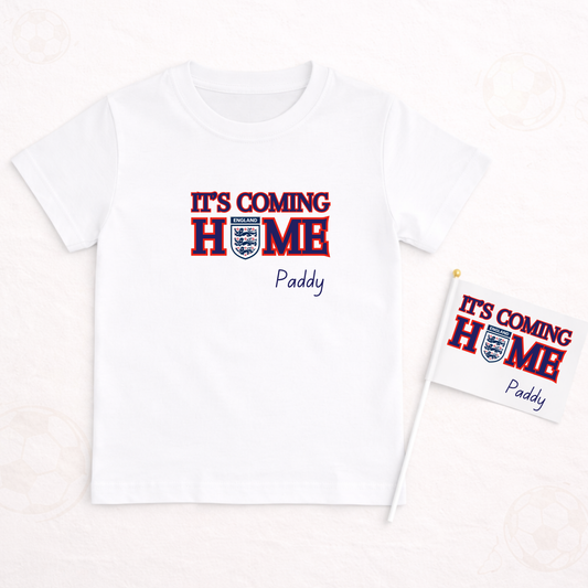 Personalised World Cup Its Coming Home Tshirt