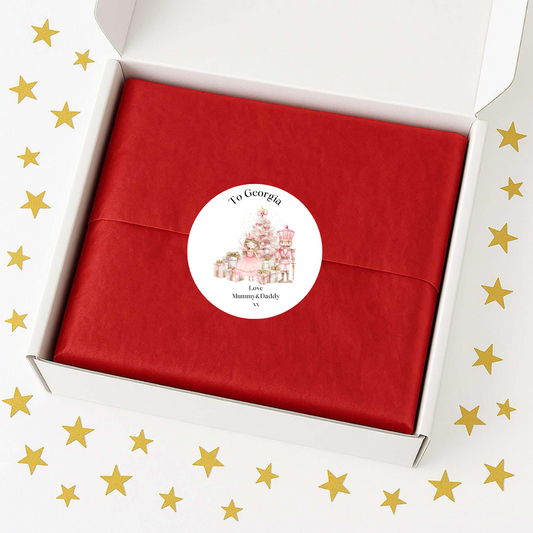 Personalised Nut Cracker Christmas Gift Labels