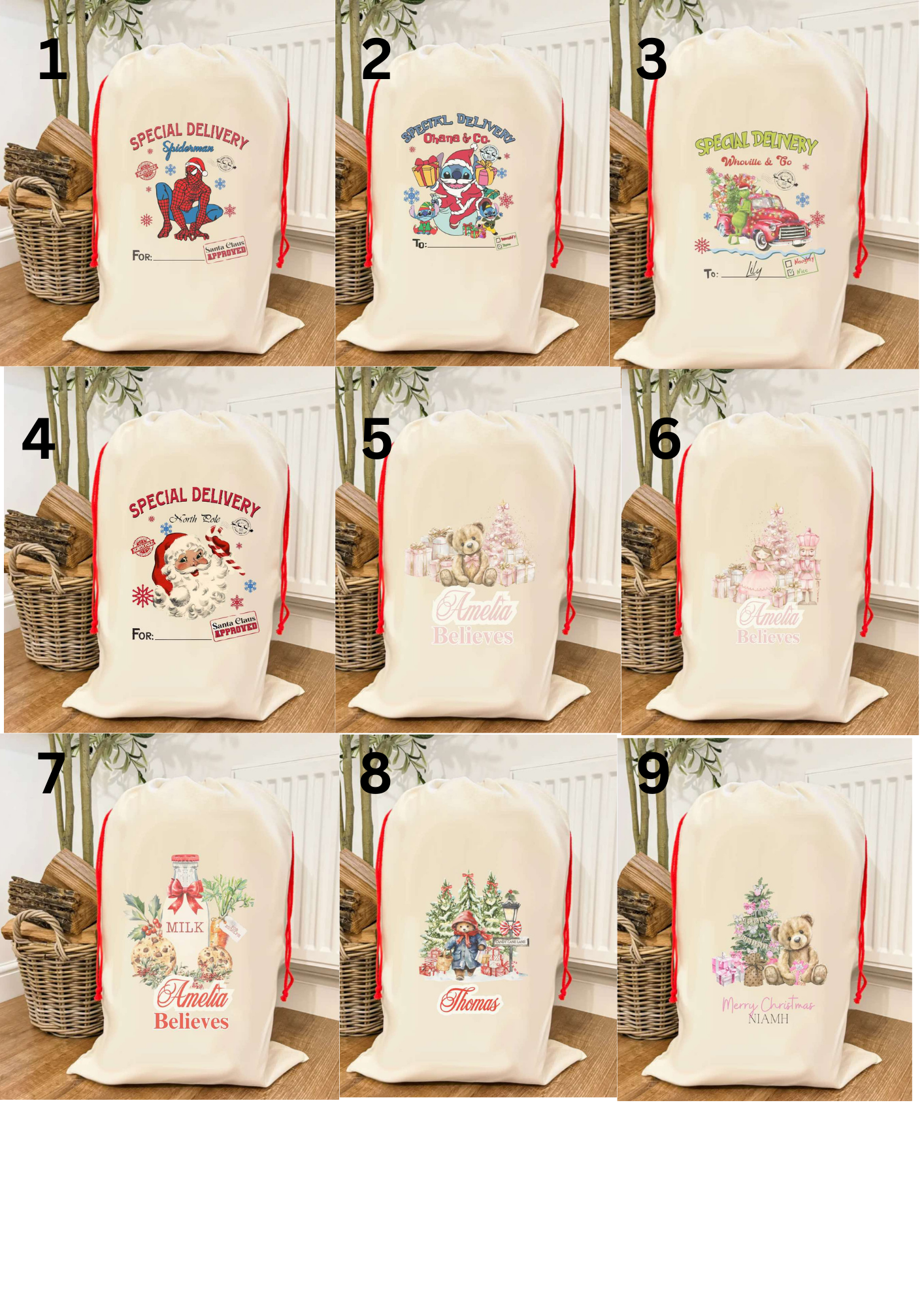 Personalised Santa Gift Sack
