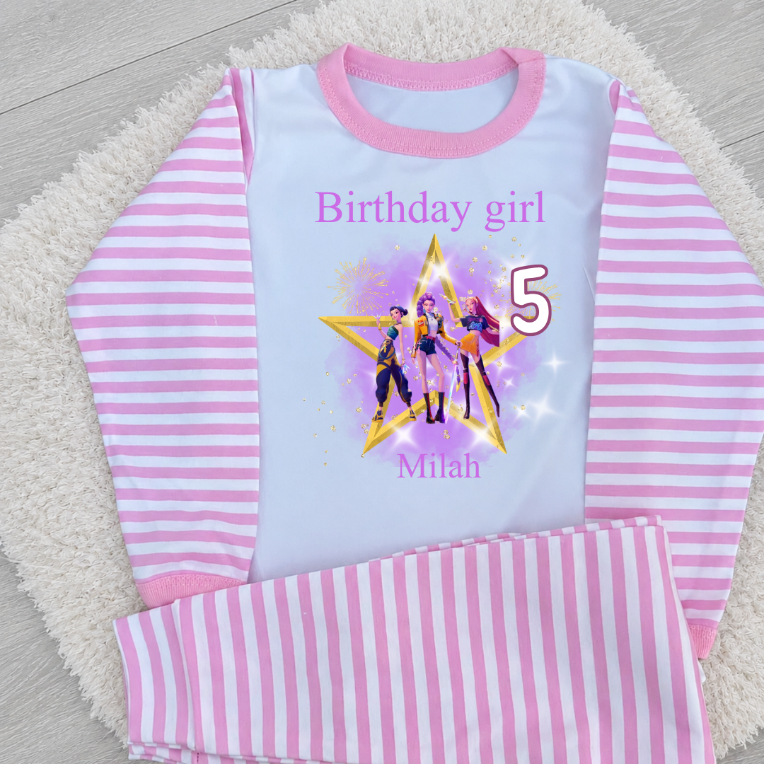 Personalised Kpop  Birthday Pyjamas