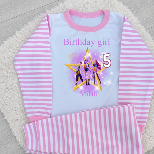 Personalised Kpop  Birthday Pyjamas