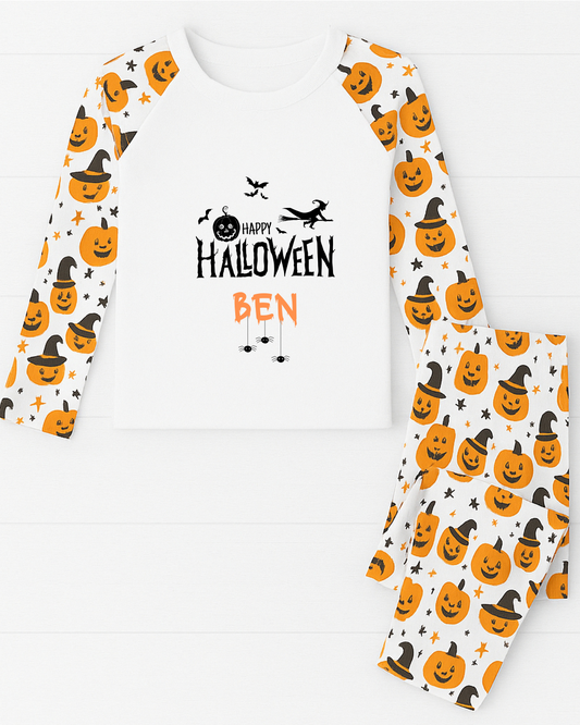 Personalised Happy Halloween Pyjamas