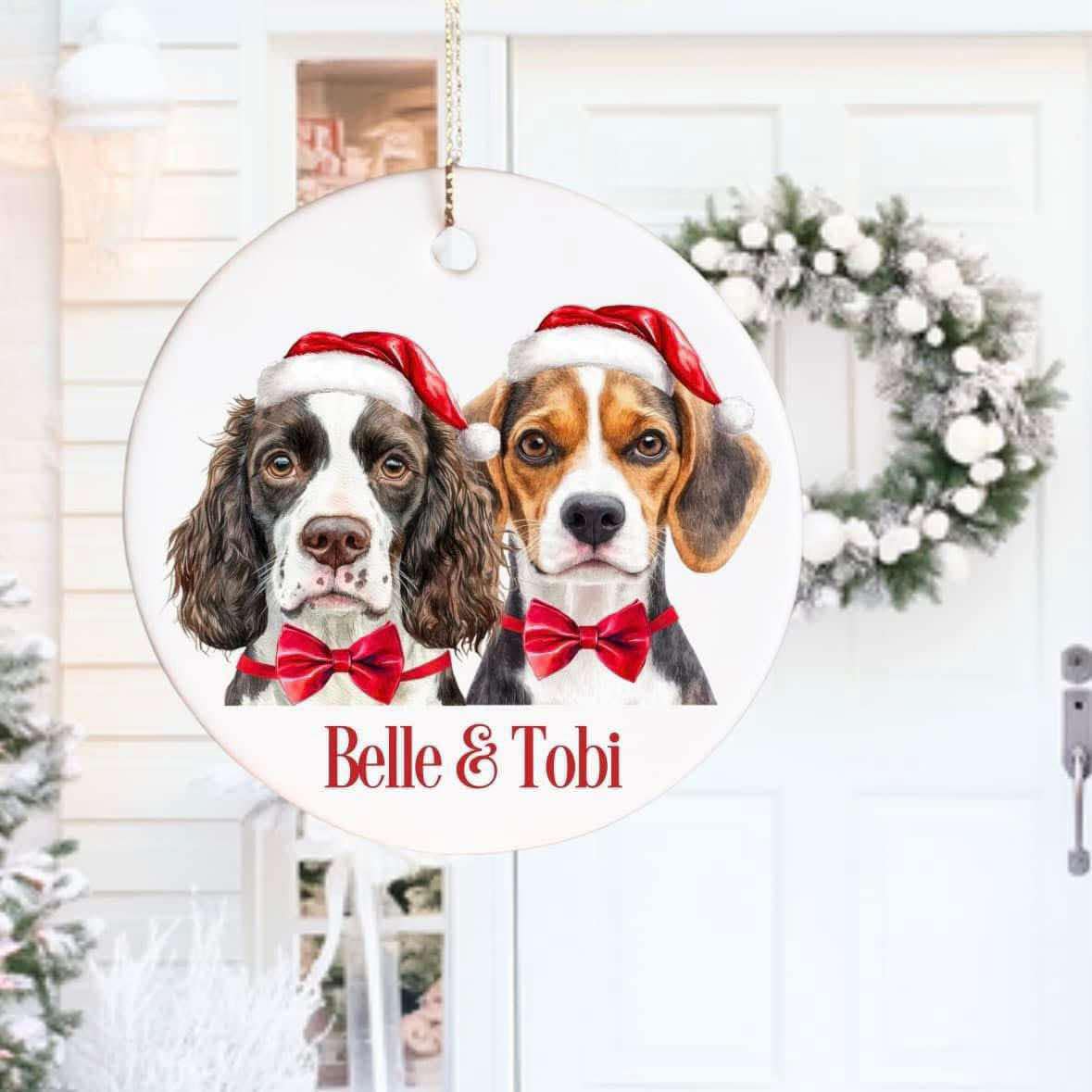 Personalised Christmas Dog Breed Baubles
