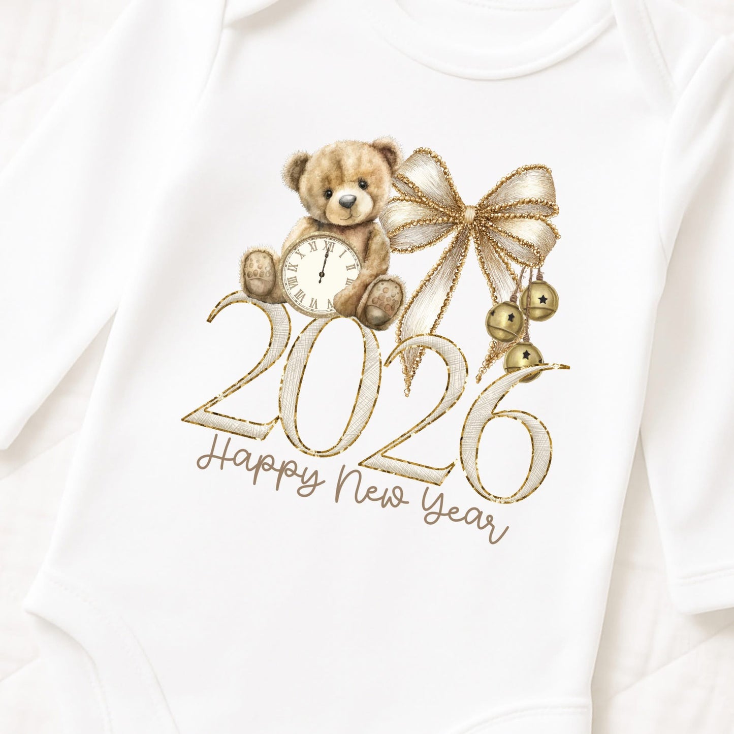 Personalised Happy New Year 2026 Baby Vest