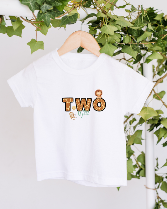 Personalised Two Wild Birthday T-shirt