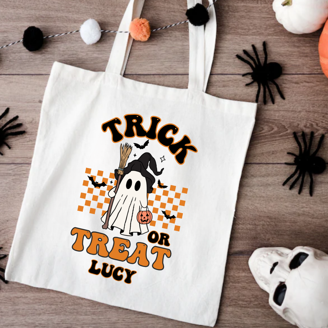 Personalised Little Monsters Trick or Treat Tote Bags